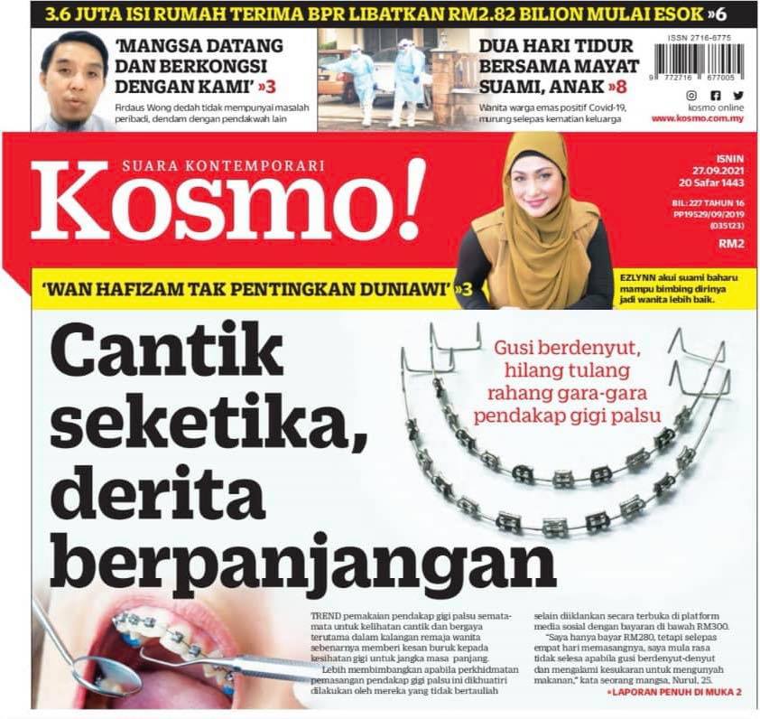 Nedu The Dentist Featured in Kosmo! News Paper